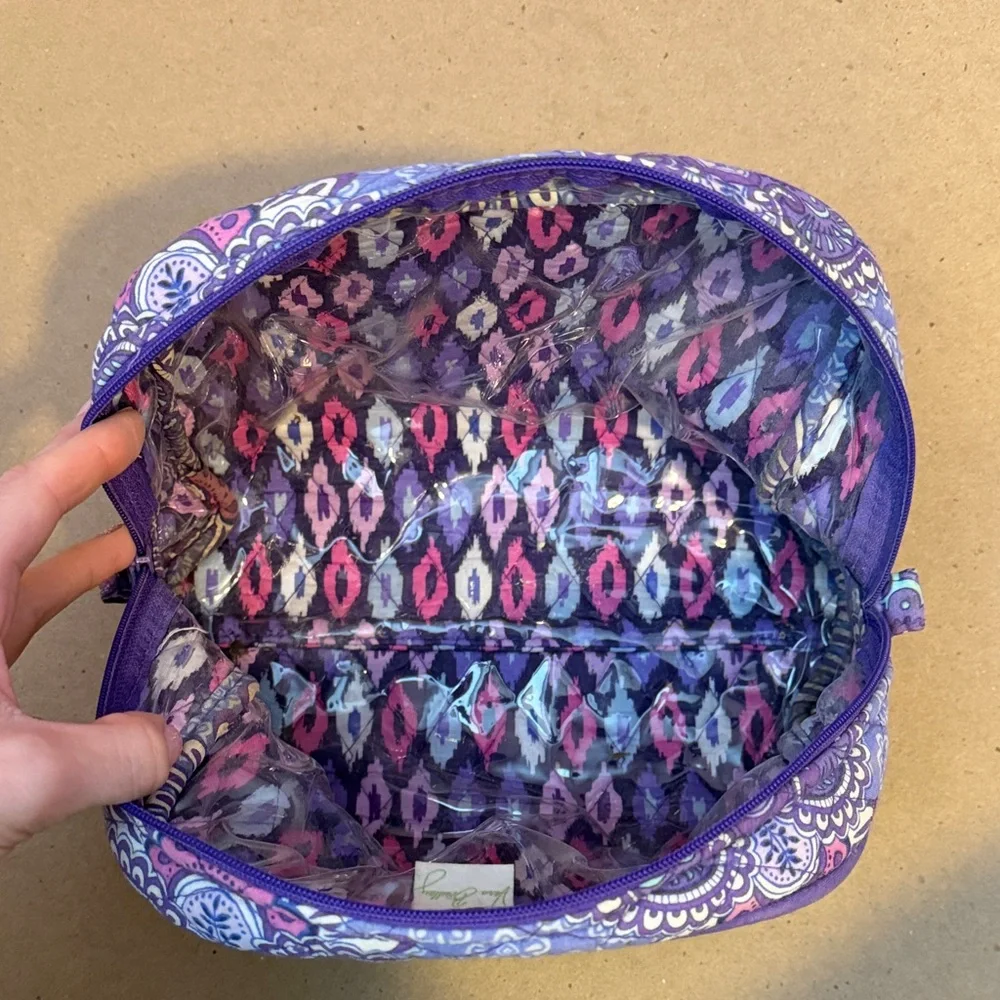 Vera Bradley 2016 RETIRED Lilac Tapestry Cosmetic Bag